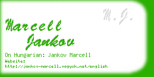 marcell jankov business card